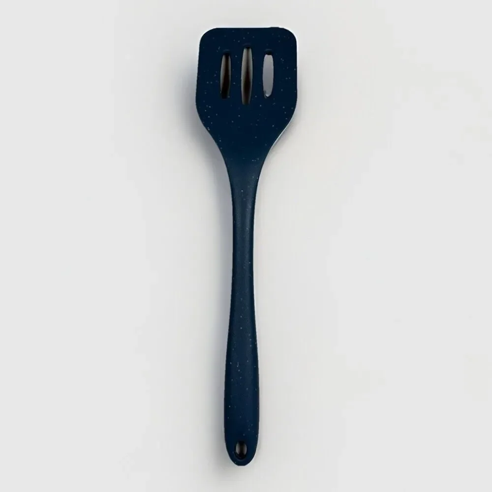 Thyme & Table Silicone Slotted Turner Speckled Blue Kitchen‎ Spatula